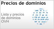 Precios de dominios OVH