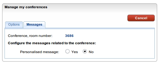 Gestión de conferencias